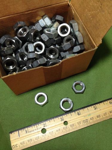 Hex nuts 1/2&#034;-20 3/4 width, 5/16 height zinc plated grade 2 steel for sale