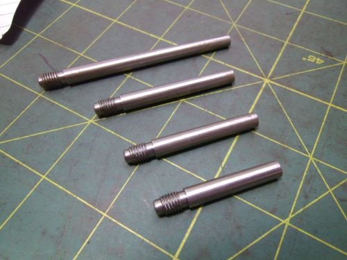 THREADED TAPER DOWEL PINS #4 LARGE END DIA 0.248 1/4-28 THRDS LOT OF 4 #52243