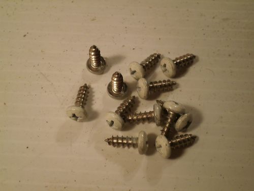 Qty = 500: (15 lbs) white phillips head stainless steel screws 1/2&#034; for sale