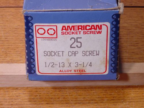 SOCKET HEAD CAP SCREWS  1 /2 X 13  X 3 1/4 INCH LONG
