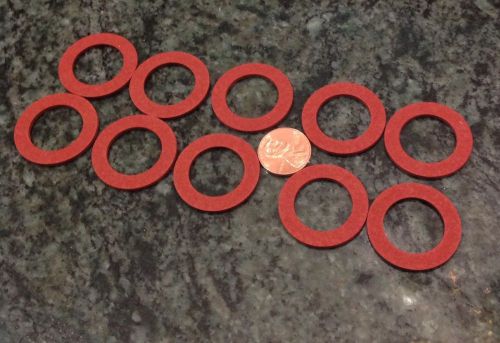 10 military cellulose washers red aircraft grade b52 b1b 1 1/8 x 3/4 x 1/16 wide for sale