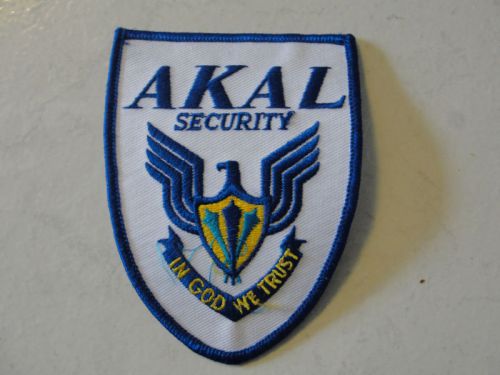 A.K.A.L. SECURITY COMPANY ADVERTISING IN GOD WE T PATCH