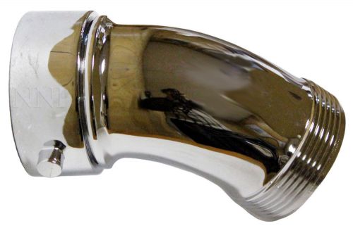 2-1/2&#034; nst swivel elbow 45 degree - pump or hydrant discharge polished chrome for sale