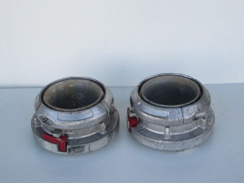 Angus 5&#034; fire hose connector snap tite fitting pair #5
