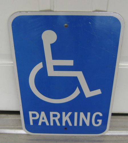 Hw-13 12&#034; x 18&#034; heavy duty aluminum handicap parking sign 20 gauge reflective for sale