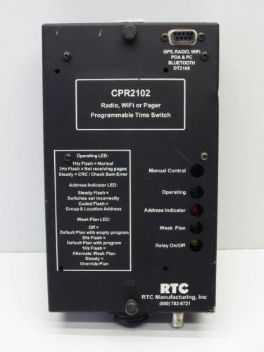 Rtc cpr 2102 programmable time switch radio wifi pager for sale