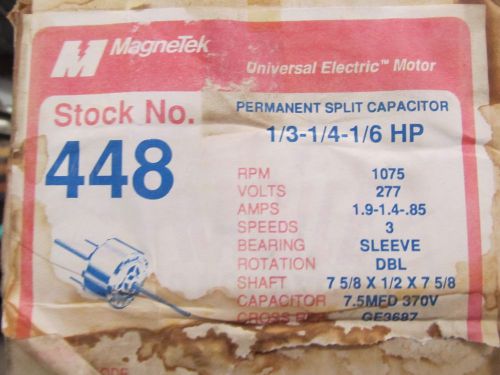 Magnetek universal electric motor stock no. 448 for sale