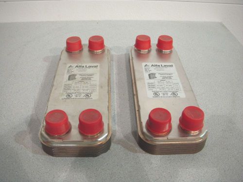 Sc-5361, alfa laval cb 26-10h t06 refrigerant heat exchangers (lot of 2) for sale
