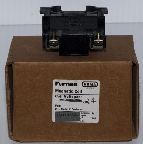 Furnas 75d70152j 24v 50/60hz magnetic coil for definitate purpose contactor for sale