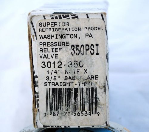 Superior pressure relief valve 3012 - 350 psi for sale