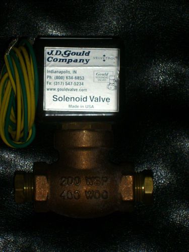 J.d. gould co. m-3v 125psi 1/2&#034; solenoid valve for sale