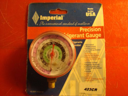 Imperial, 423cr, precision refrigerant gauge, 2-1/2&#034;, high side, red, 1/8&#034; /kt1/ for sale