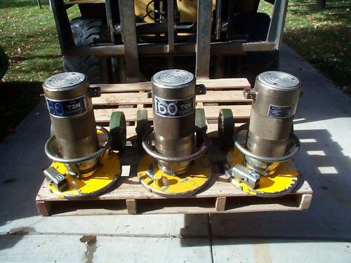 3 malabar 60 ton hydraulic jacks 18&#034; to 41&#034; max extension for sale