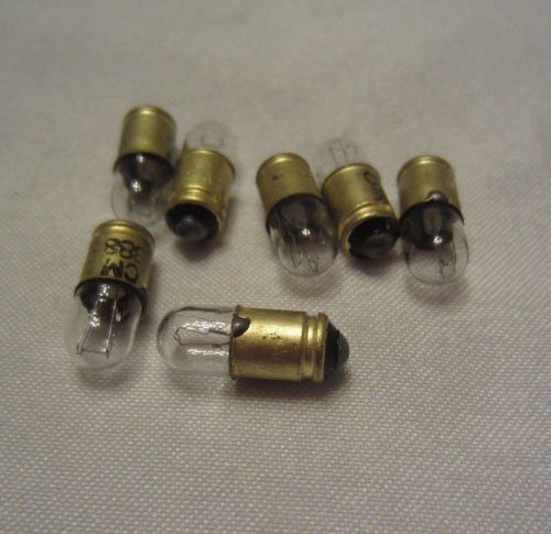 Lot of 7 Chicago Miniature 388 CM388 Midget Groove Lamps Light Bulbs