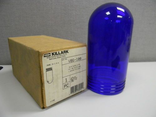 NEW IN BOX HUBBELL KILLARK VBG-100 BLUE GLASS GLOBE FOR KILLARK V SERIES FIXTURE