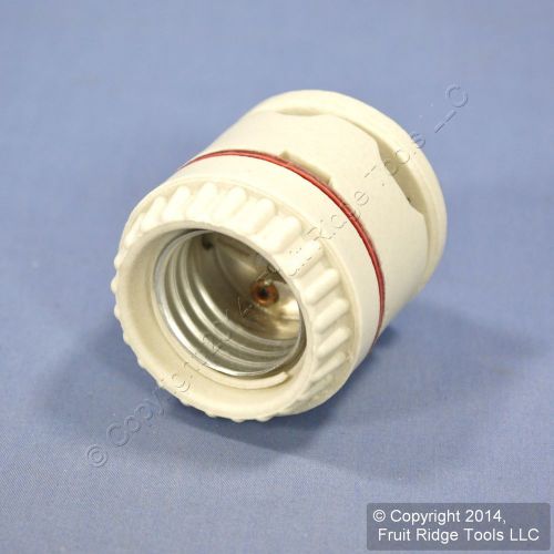 Leviton Porcelain 2-Piece Ring-Type Light Socket Lampholder w/ Cap Bulk 9840