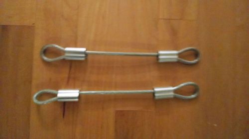 2,  1/8&#034; 7x19 cable hangup tm sling lanyard vinyl coated  i-lock for sale