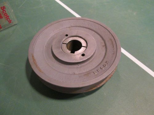 Bk60h cast iron bushed bore 5.75&#034; od sheave single pulley v-belt new solid taper for sale