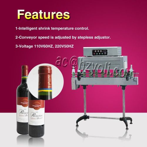 free shipping Semi-automatic Bottle Cap Seal Shrink Tunnel Machine
