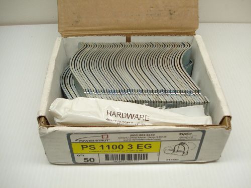 Box of 50 power-strut ps 1100 3 eg 2 piece rigid to strut clamp for sale