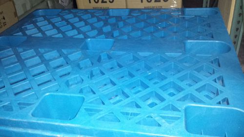 Blue plastic pallets - 40x48 / 1000mm x 1200mm - see quantity pricing within for sale