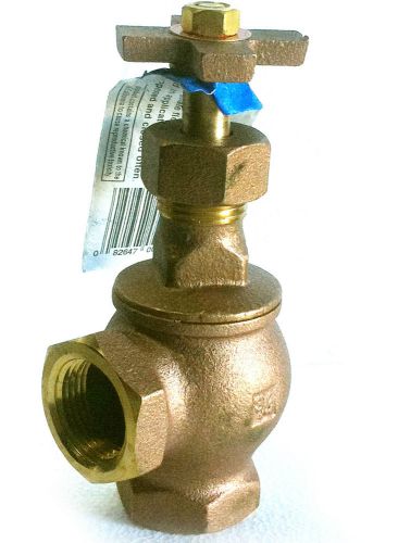 3/4&#034; bronze threaded angle globe valve (stop valve or drain valve) for sale