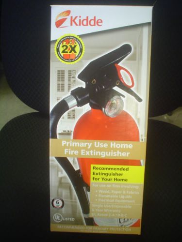 Kidde abc home fire extinguisher w/ wall hook mount, fx210w for sale