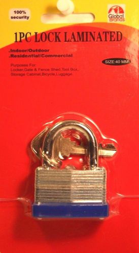 Indoor outdoor padlock residential commercial locker fence laminated 40mm lock for sale