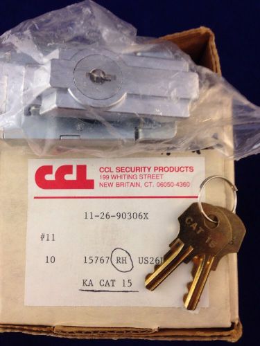 CCl Security Locks KA CAT 15 Right 15767-260 Cabinet Latch Lock Panel