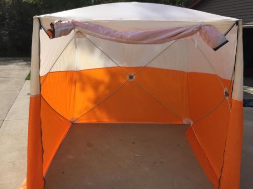 Pelsue &#034;d&#034; style utility ground tent model xtent-8 6508d 8&#039;x8&#039;x6&#039; construction for sale