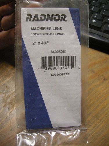 Radnor 2&#034; x 4-1/4&#034; Polycarbonate Magnifier Lens ~ 64005051