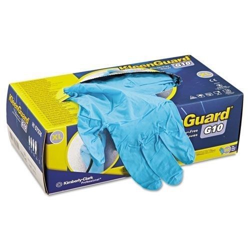 57374 - 90 per box extra large (xl) nitrile gloves powder free kimberly clark for sale