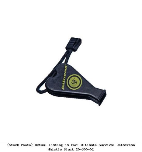 Ultimate Survival Jetscream Whistle Black 20-300-02 Work Helmet: UST-20-300-02