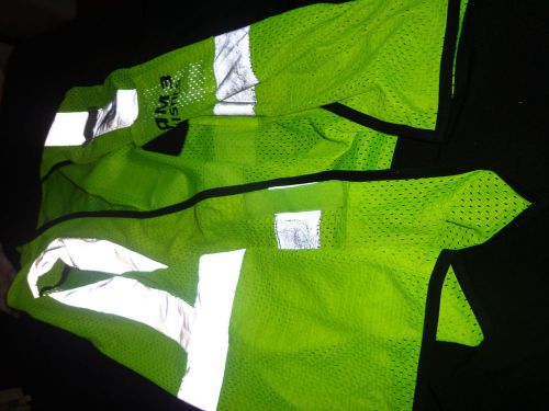 2-neon yellow parking vests for sale