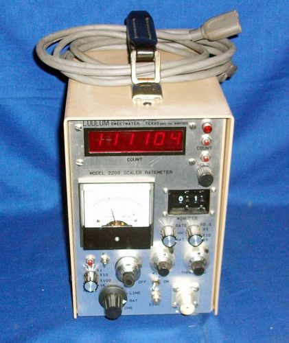 Ludlum 2200 Scaler Rate Meter SCA Geiger Scintillator Radiation
