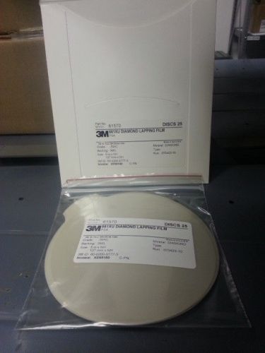 3m diamond lapping film 661xu 5in x nh .5 micron 61570 pack of 25 for sale