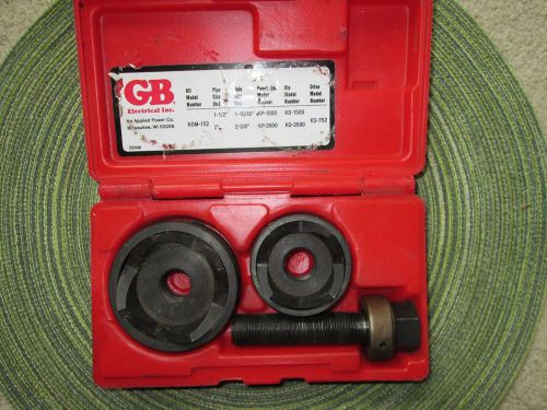 Gardner bender kom-152 mechanical slug-out set, 1-1/2&#034; - 2&#034; cutting diameter for sale