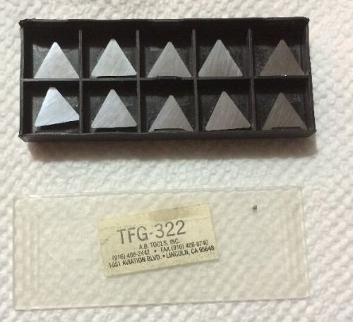 10 NEW CARBIDE INSERTS TFG-322