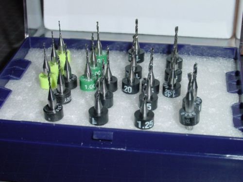 23 New Metric Micro Carbide Drill Bits, Bit PCB / Jewelry / CNC