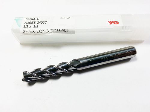 3/8&#034; YG ALU-POWER Carbide TiCN 3 Flute for Aluminum Extra Long End Mill (N 710)