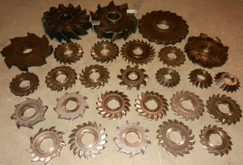 27 Milling Cutters Mixed Lot up to 6&#034; Diameter