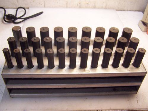 SPELLMAN SPELLMACO 33 PIECE TRANSFER SPOTTING PUNCHES LARGE SIZE  1/2 TO 1 INCH