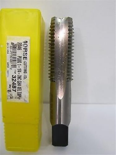Morse cutting tools 32487, series 2046, 1 1/4&#034;-7nc, hss plug hand tap for sale