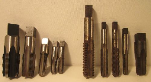 Assortment of 9 hand taps - usa - brubaker-greenfield  npt - assorted sizes for sale