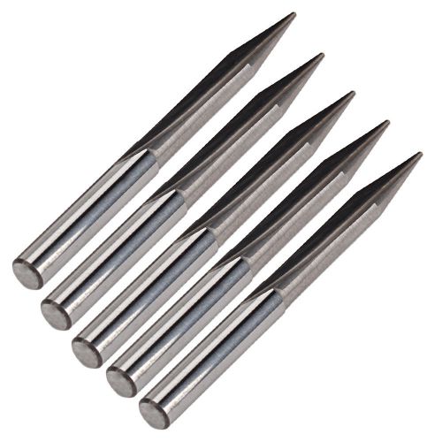 5x Engraving Router Bits 20 Degree 4mm Shank 0.8mm Blade CNC Cutting Milling
