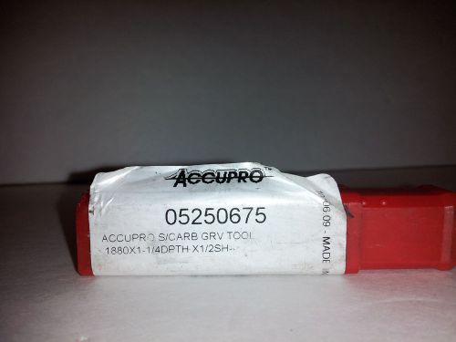 Accupro S/Carb GRV Tool 1880 x 1.1/4 DPTH x 1/2 SH
