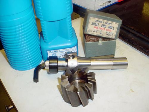 Brand new 2 1/2&#034; hss shell end mill w/ r-8 driver  (toolmex brand) free shipping for sale