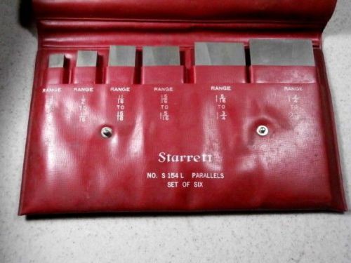 STARRETT NO S154L PARALLELS SET OF SIX