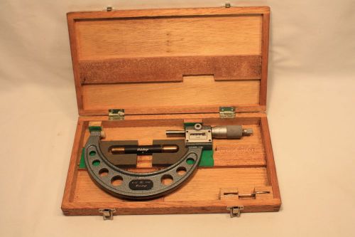 Machinist mitutoyo digital outside 4 - 5&#034; anvil micrometer model 193-215 .0001&#034; for sale