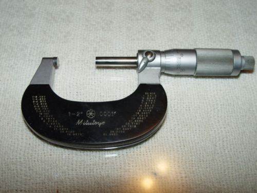 Mitutoyo 102-226 1-2&#034; deluxe outside micrometer .0001&#034; (japan) for sale